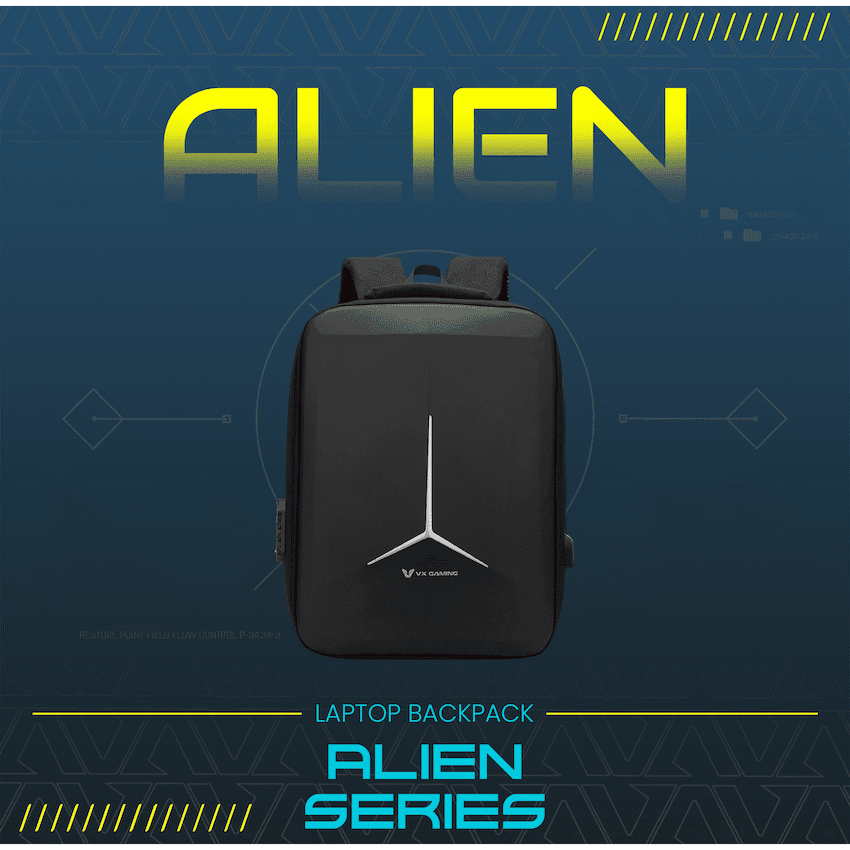 VX Gaming Alien 17.3" Laptop Backpack - Black