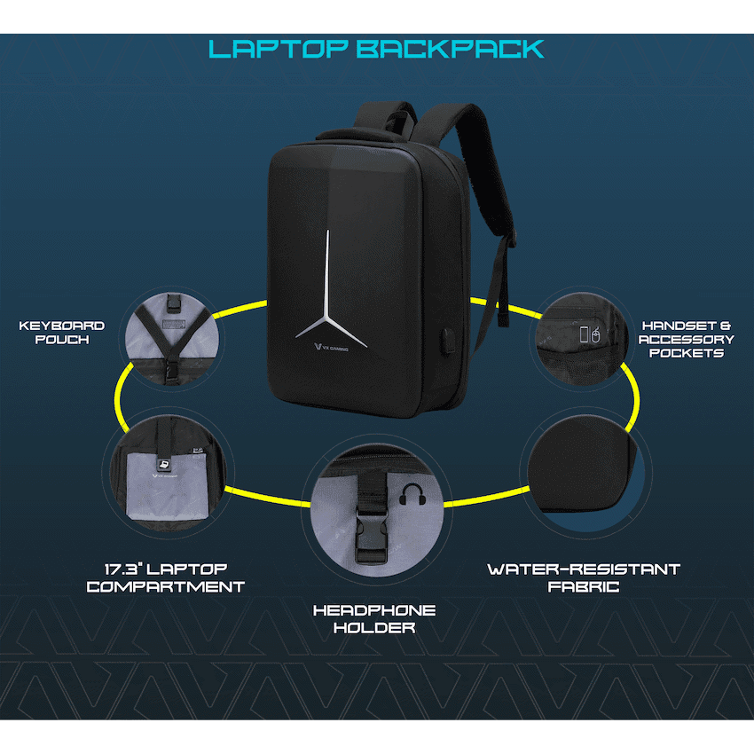 VX Gaming Alien 17.3" Laptop Backpack - Black