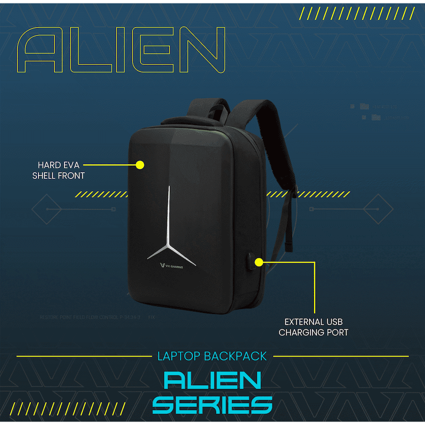 VX Gaming Alien 17.3" Laptop Backpack - Black