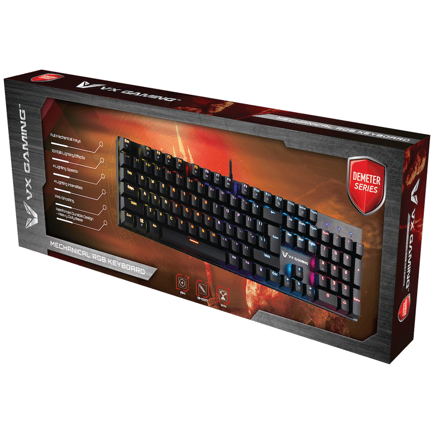 VX Demeter Series Mechanical Keyboard with Full RGB Lighting