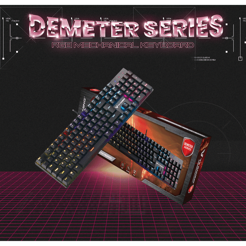 VX Demeter Series Mechanical Keyboard with Full RGB Lighting