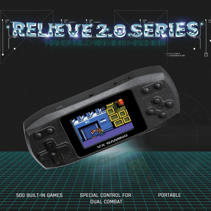 VX Gaming Relieve Series Handheld Gaming Machine - Black