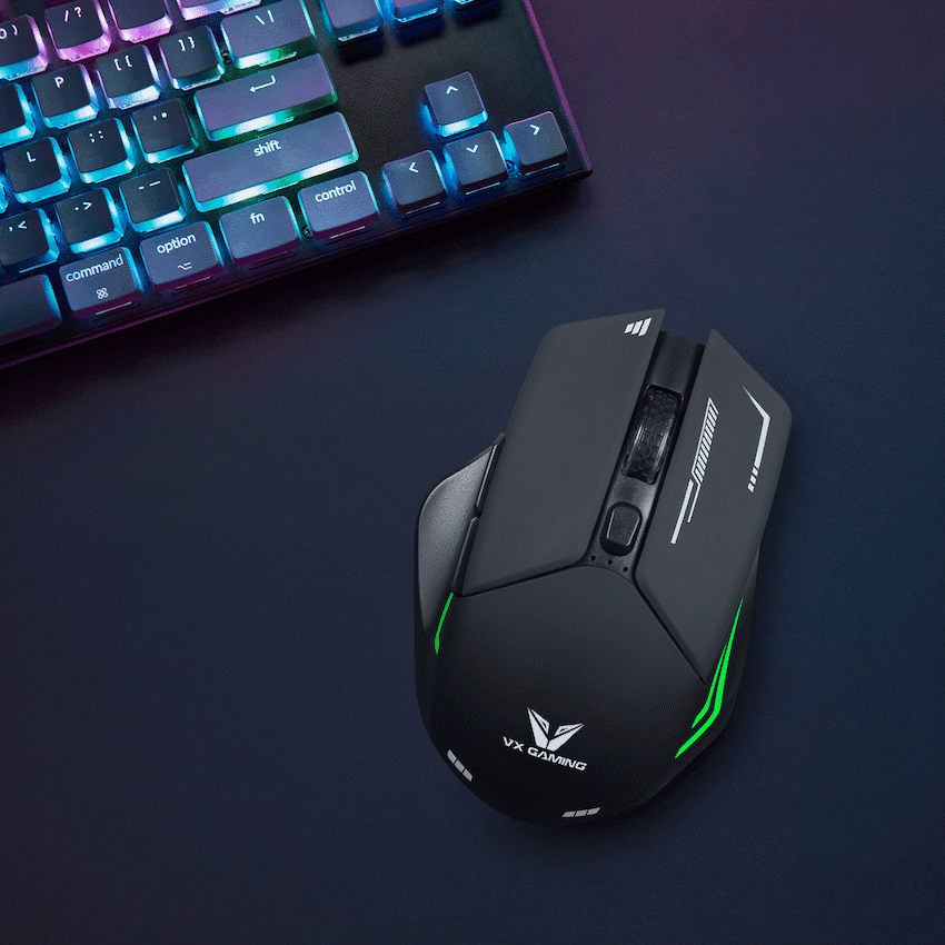 VX Gaming Kratos Series Wireless Rechargeable RGB Gaming Mouse