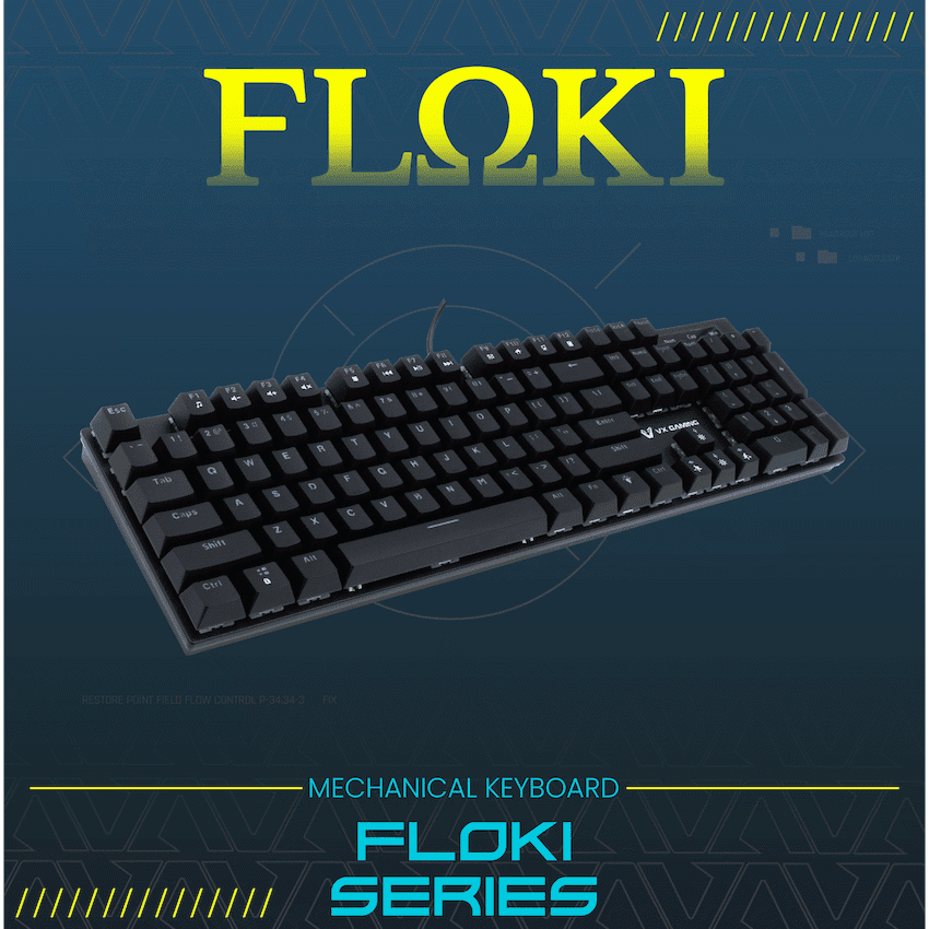 VX Gaming Floki RGB Full Mechanical Keyboard