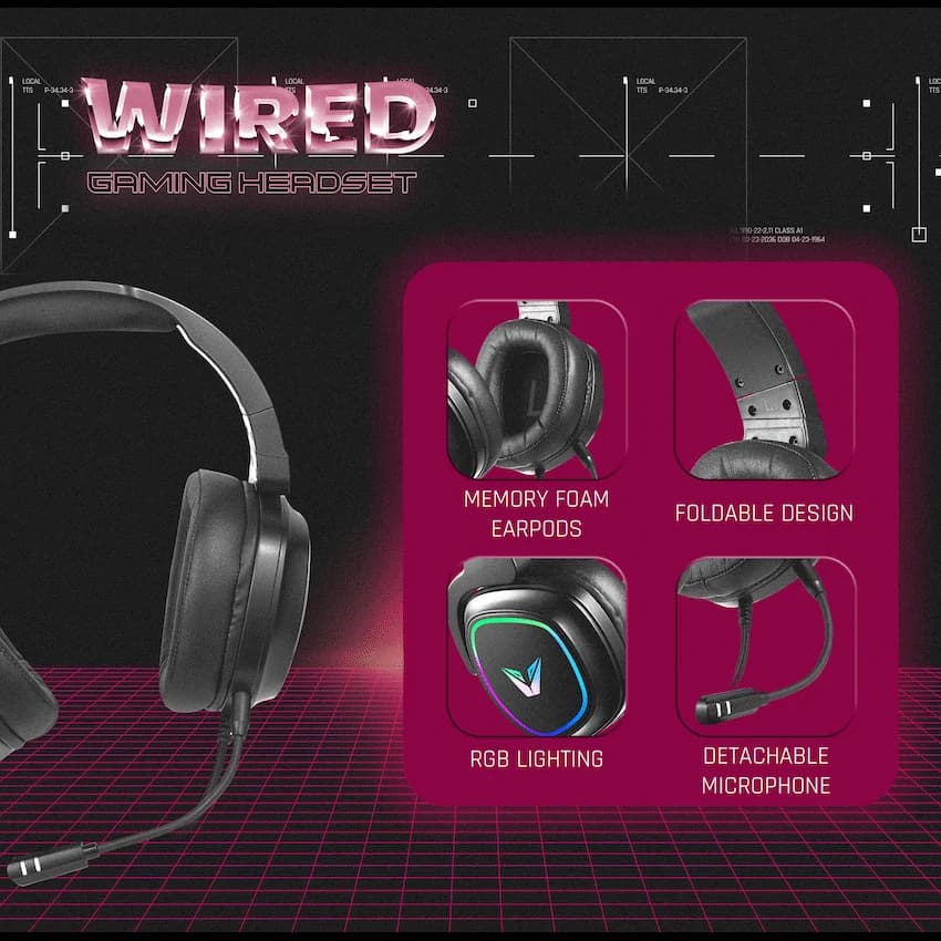 VX Gaming Thunder series Gaming Headset RGB