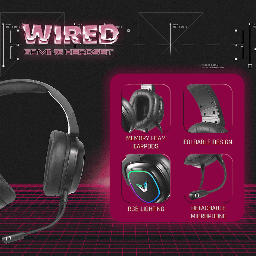 VX Gaming Maverick series Gaming Headset RGB