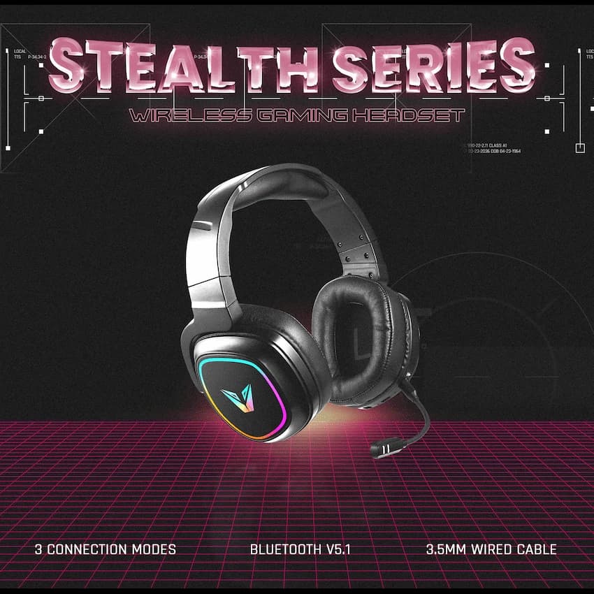 VX Gaming Stealth Series Wireless Gaming Headset - RGB