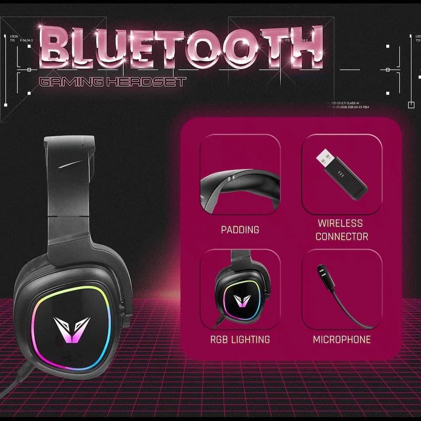 VX Gaming Stealth Series Wireless Gaming Headset - RGB