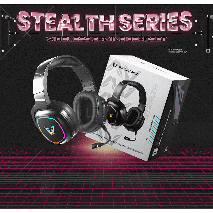 VX Gaming Stealth Series Wireless Gaming Headset - RGB