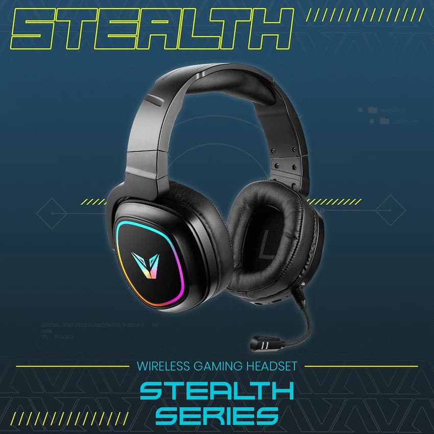 VX Gaming Stealth Series Wireless Gaming Headset - RGB