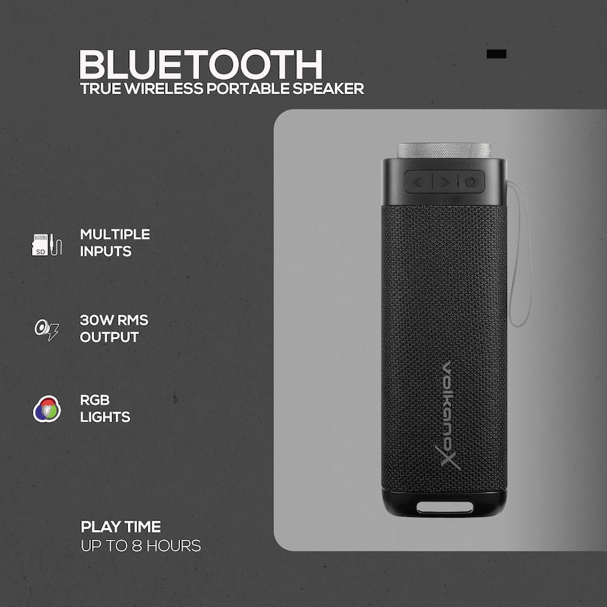 VolkanoX S500 Portable Bluetooth Speaker