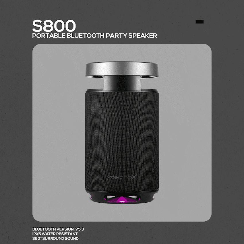 VolkanoX S800 Portable Bluetooth Party Speaker