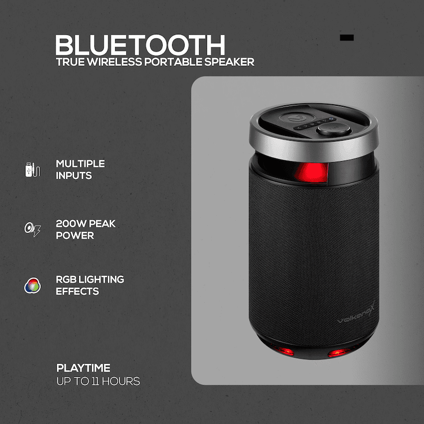 VolkanoX S800 Portable Bluetooth Party Speaker