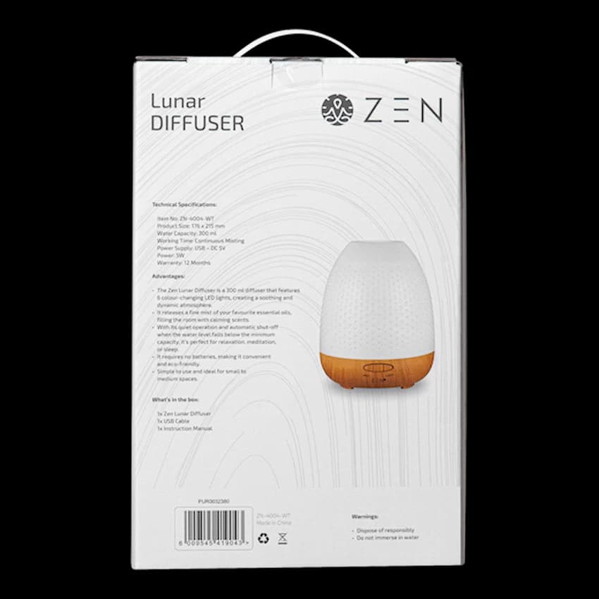Zen Lunar Diffuser - White