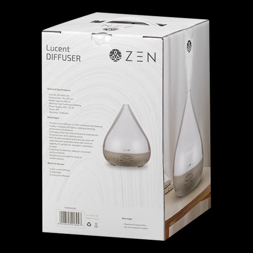 Zen Lucent Diffuser - Grey