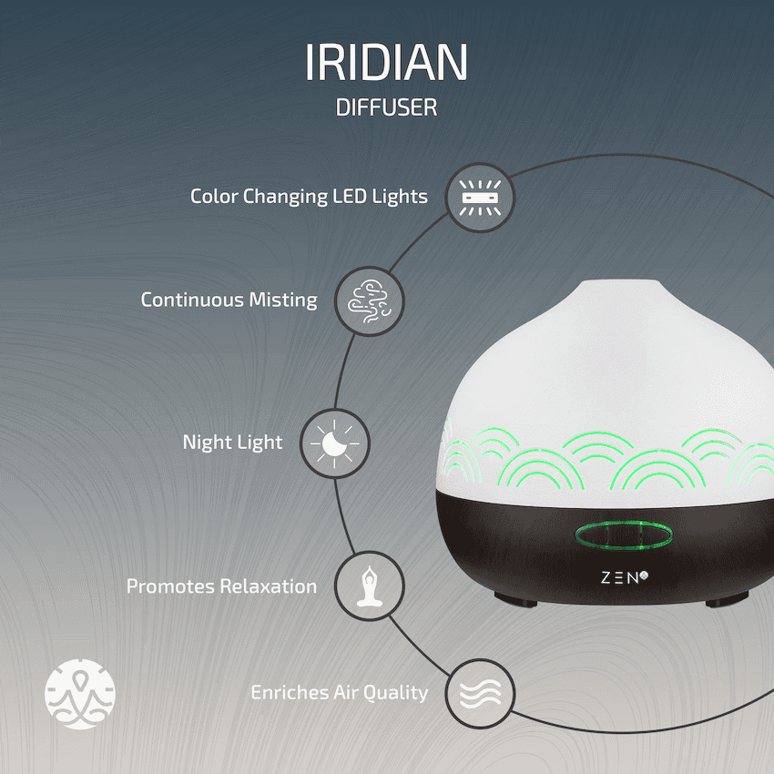 Zen Iridian Diffuser - Dark Wood
