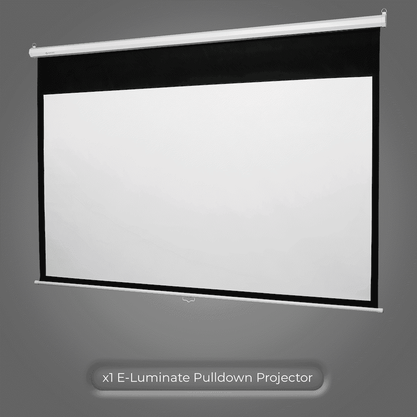 Connex E-Luminate Pull-Down Projector Screen 100in - 16:9