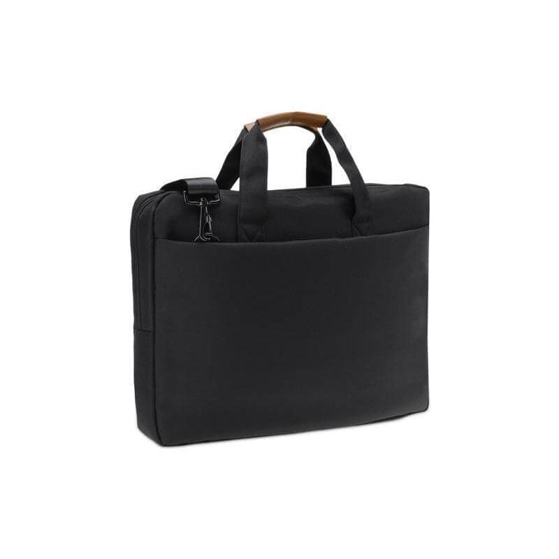 SLOTEN - Santhome® 15" Laptop Bag - Black/Tan
