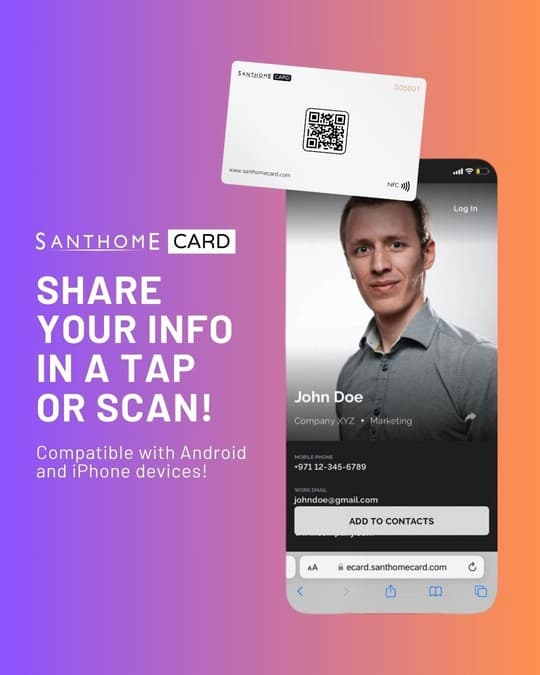 Santhome Card - Digital Business NFC Card