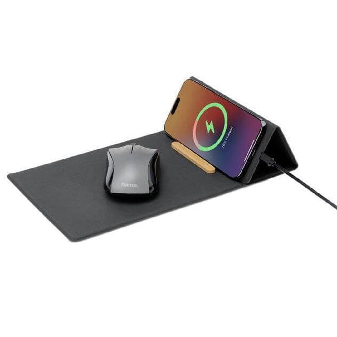 BLACE - CHANGE ZERO Recycled PU 15W Wireless Mousepad & Desk Organizer