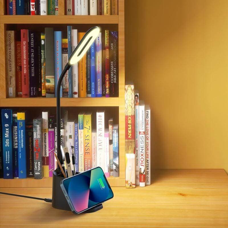ALMERE - Giftology 3-in-1 Desk Lamp with 15W Wireless Charger & Pen Holder