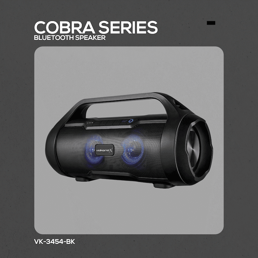 VolkanoX Cobra Series Bluetooth Speaker - Black