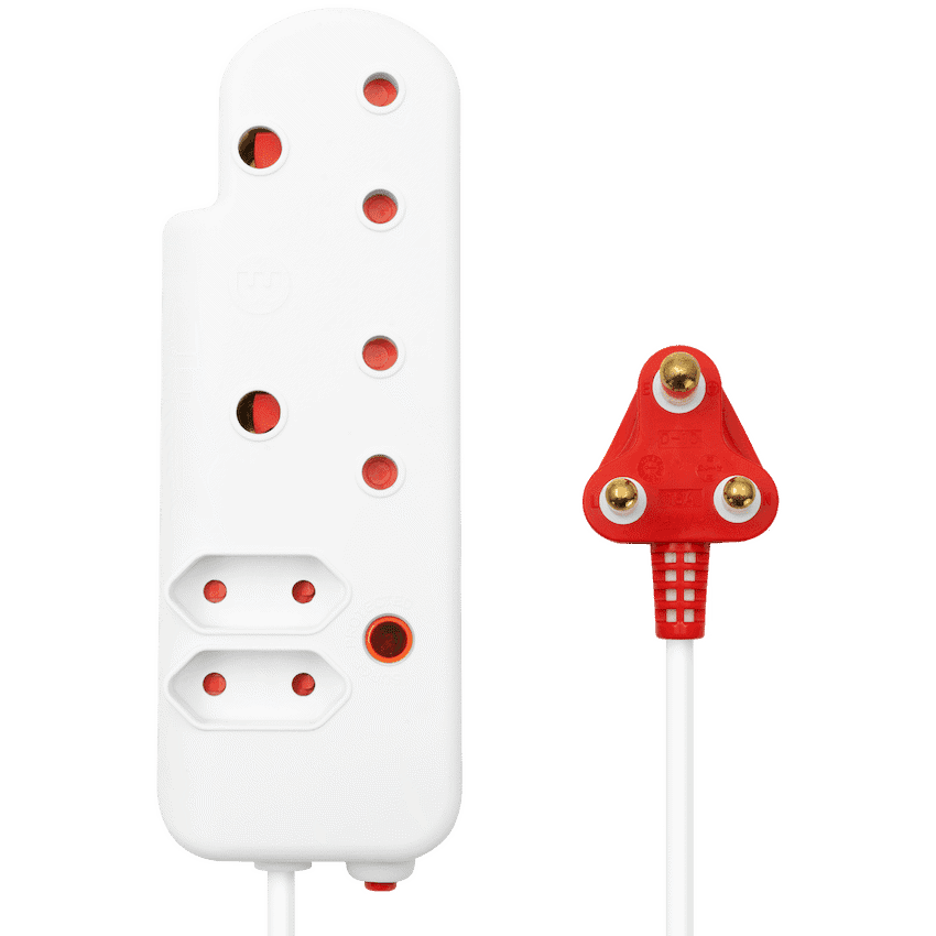 Ellies 4 Way Medium Surge Extension Lead -5M