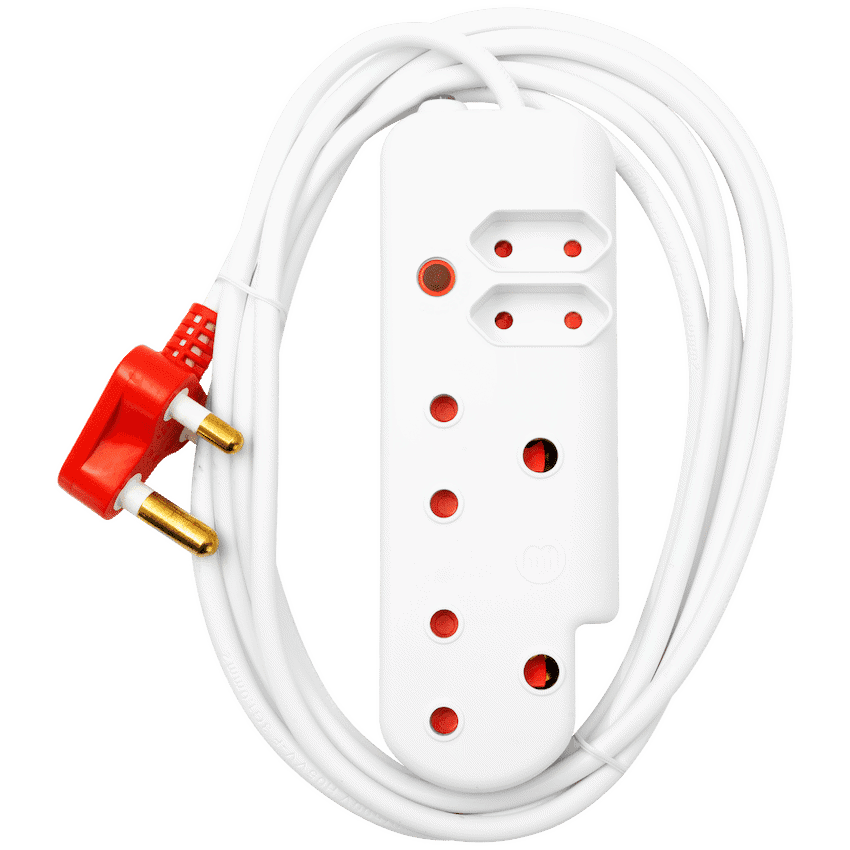 Ellies 4 Way Medium Surge Extension Lead -5M