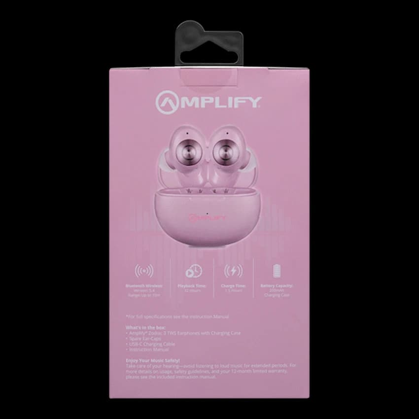 Amplify Zodiac 3 True Wireless Earphones - Pink