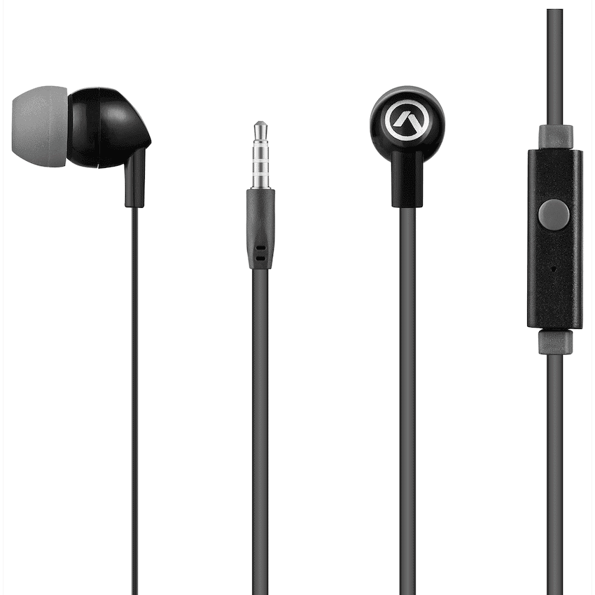 Amplify Vibe Series Earphones with Mic - Black and Grey