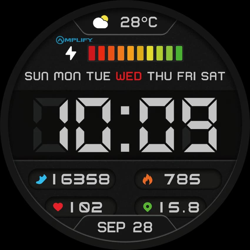 Amplify Compete Series Smart Watch - Black