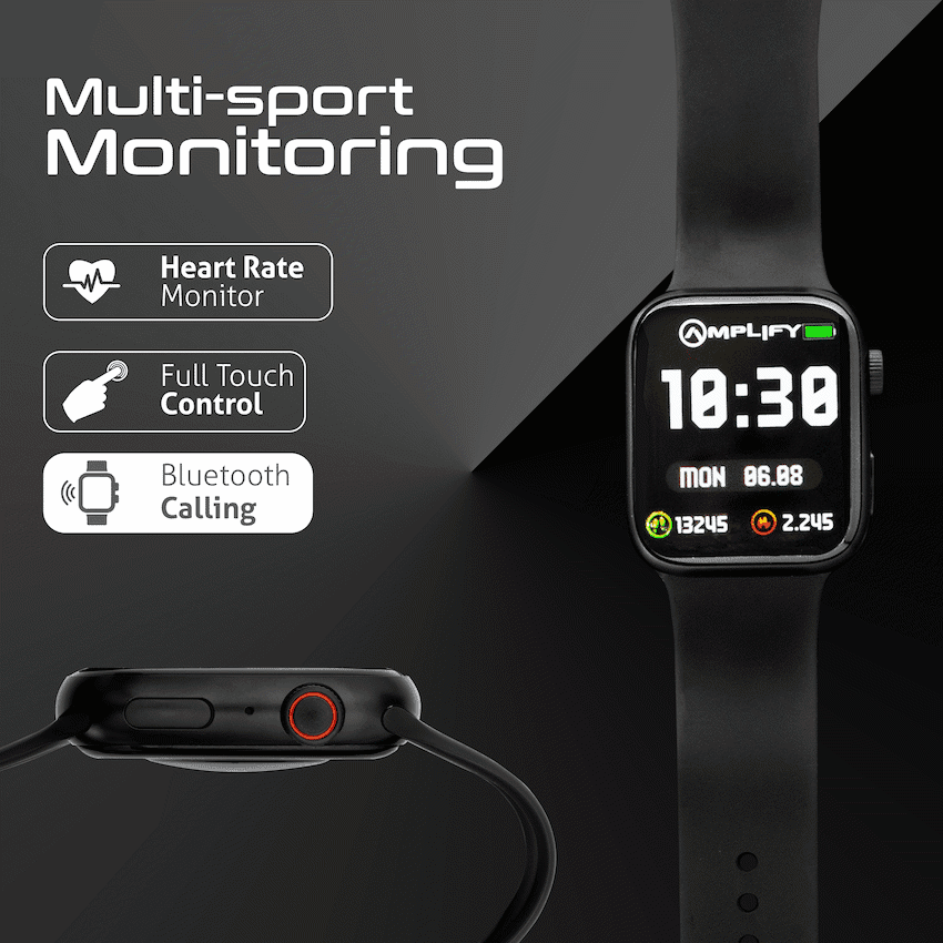 Amplify Challenge Series Square Smartwatch - Black
