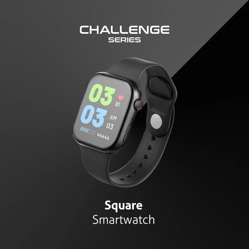 Amplify Challenge Series Square Smartwatch - Black