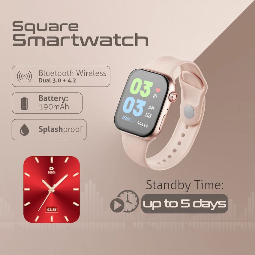 Amplify Challenge Series Square Smartwatch - Gold