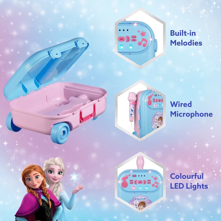 Disney Frozen Bluetooth Wheely Karaoke Machine