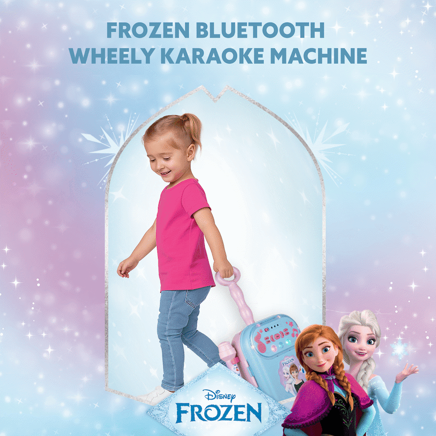 Disney Frozen Bluetooth Wheely Karaoke Machine