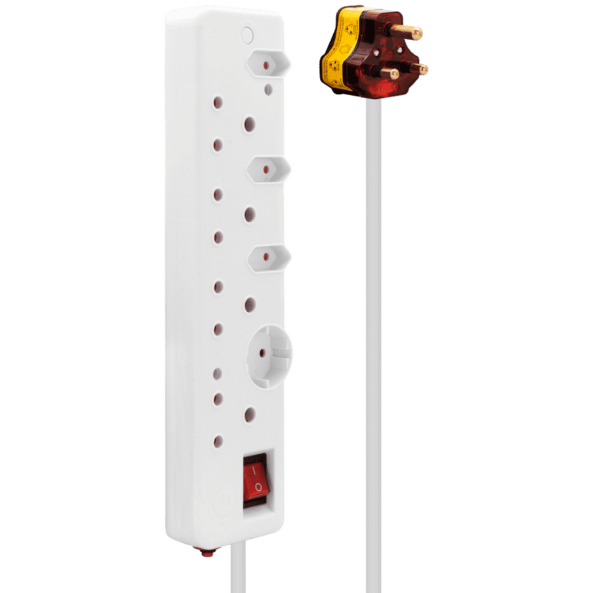 Ellies 8-Way High Surge Multiplug 0.5m
