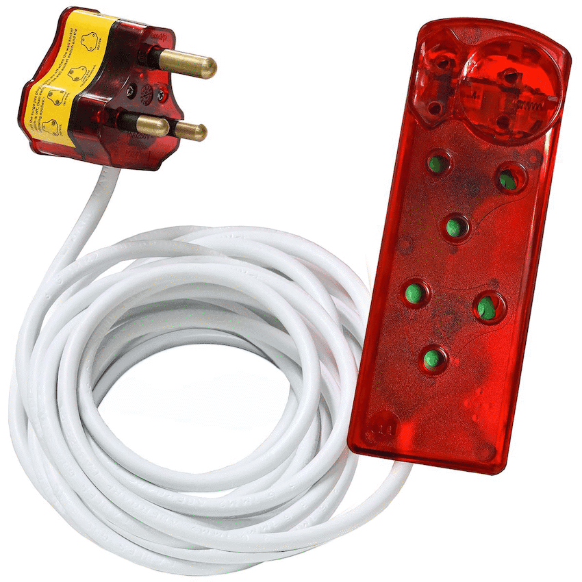 Ellies 4 Way High Surge Extension Lead - 3M