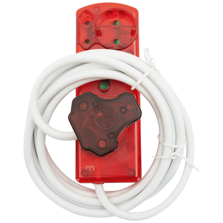 Ellies 4 Way High Surge Extension Lead - 3M