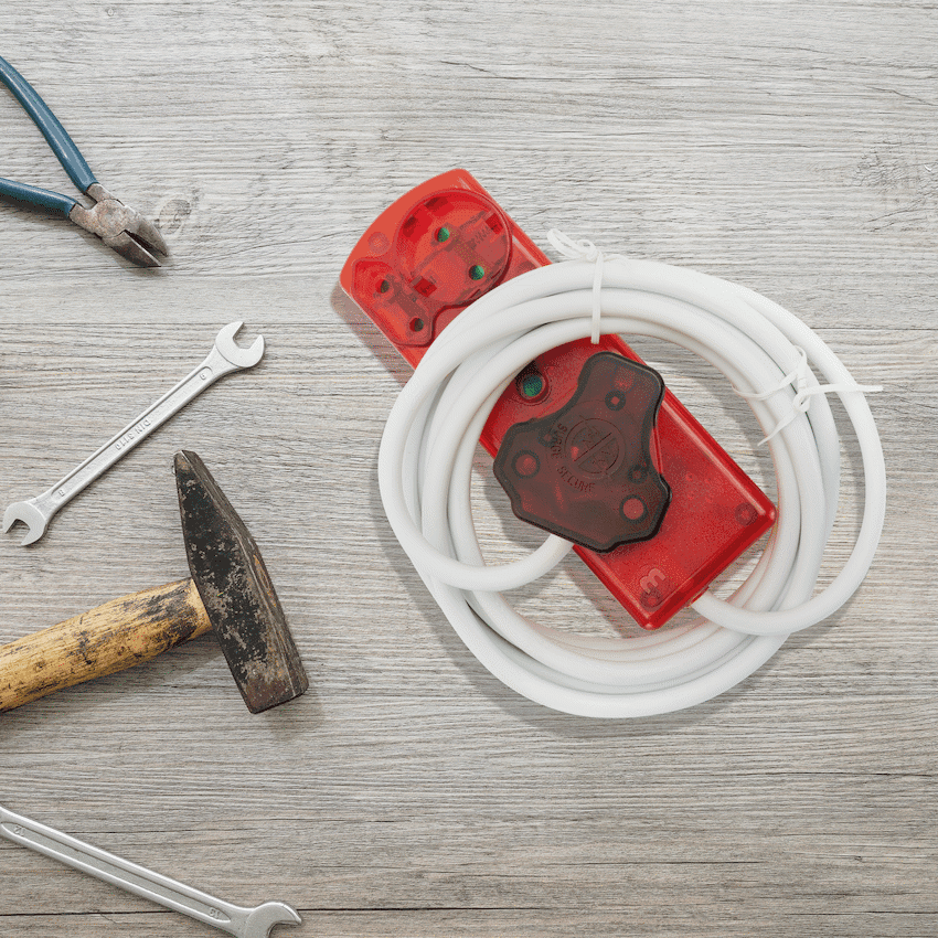 Ellies 4 Way High Surge Extension Lead - 3M