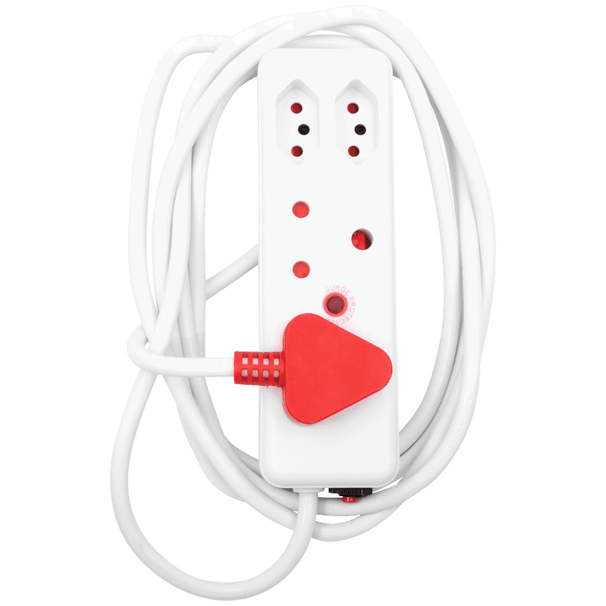 Ellies 4 Way Medium Surge Extension Lead -3M