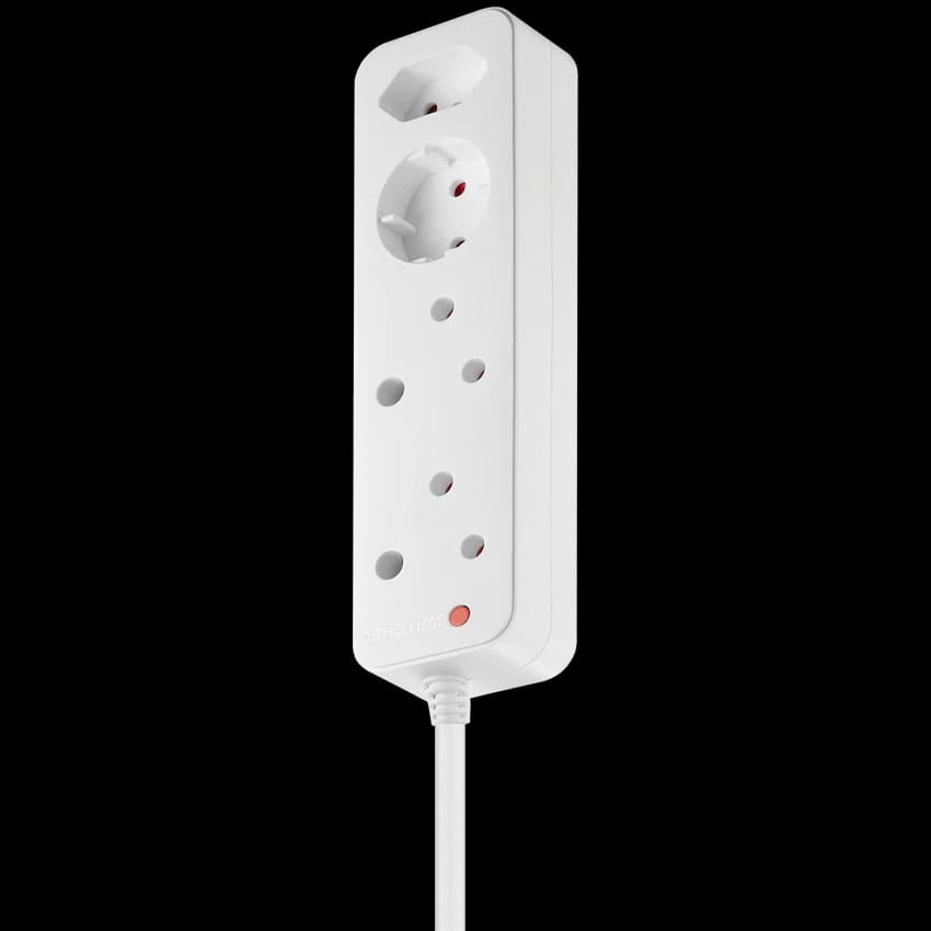 Switched High Surge 4-Way Multiplug 0.5m 1140J
