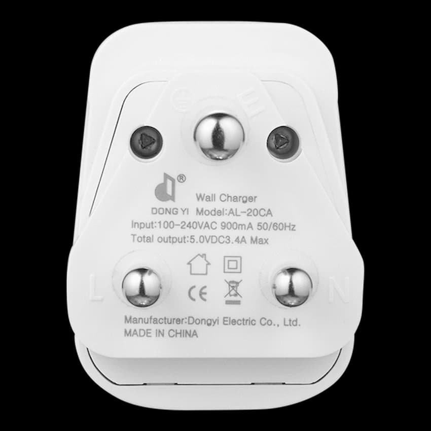 Switched Halo Fast Charge Power Adaptor, USB and Type-C Ports, Output 20w - Soft Touch Night Light