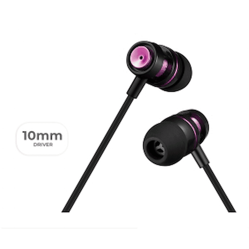 Volkano Alloy series metal earphone - Purple
