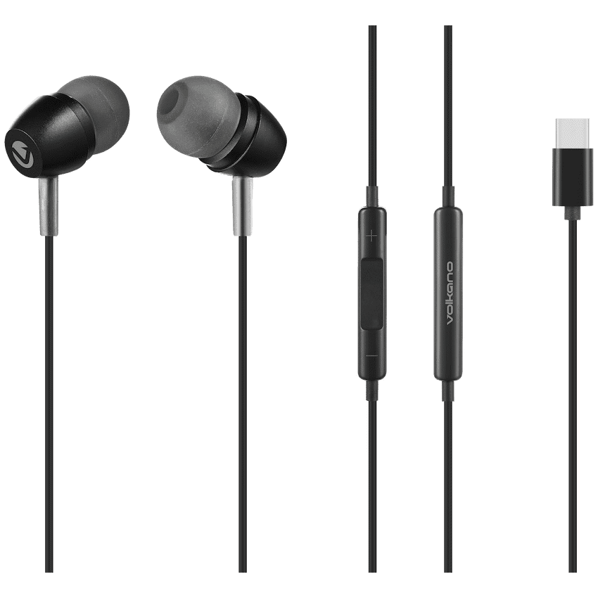 Volkano Prism 3 Series Type-C Earphone - Black