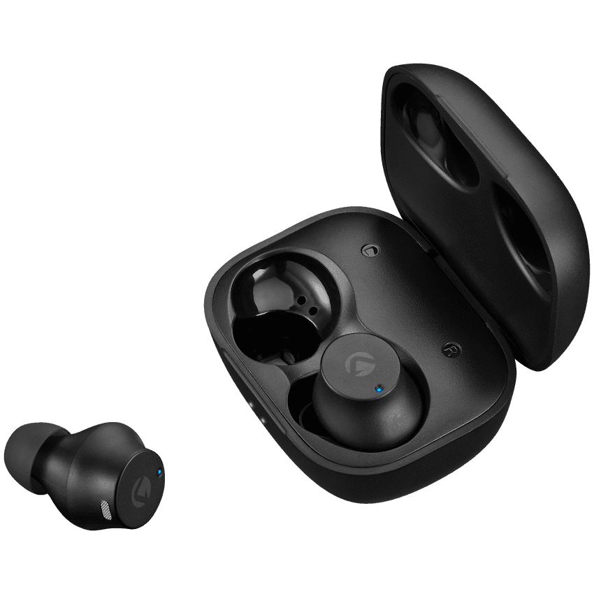 Volkano Taurus Series 2.0 True Wireless Earphones with Charging Case - Black