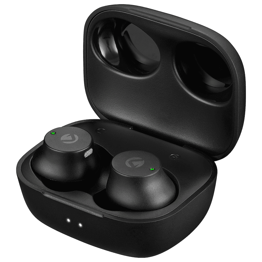 Volkano Taurus Series 2.0 True Wireless Earphones with Charging Case - Black