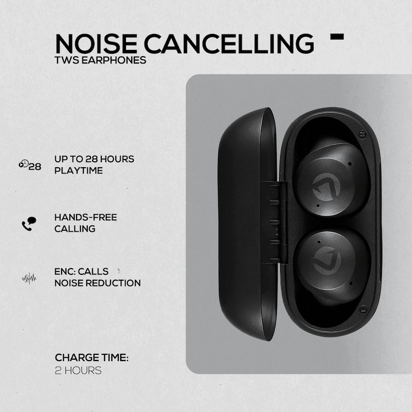 Volkano Pisces 2.0 Series TWS Earphones - Black