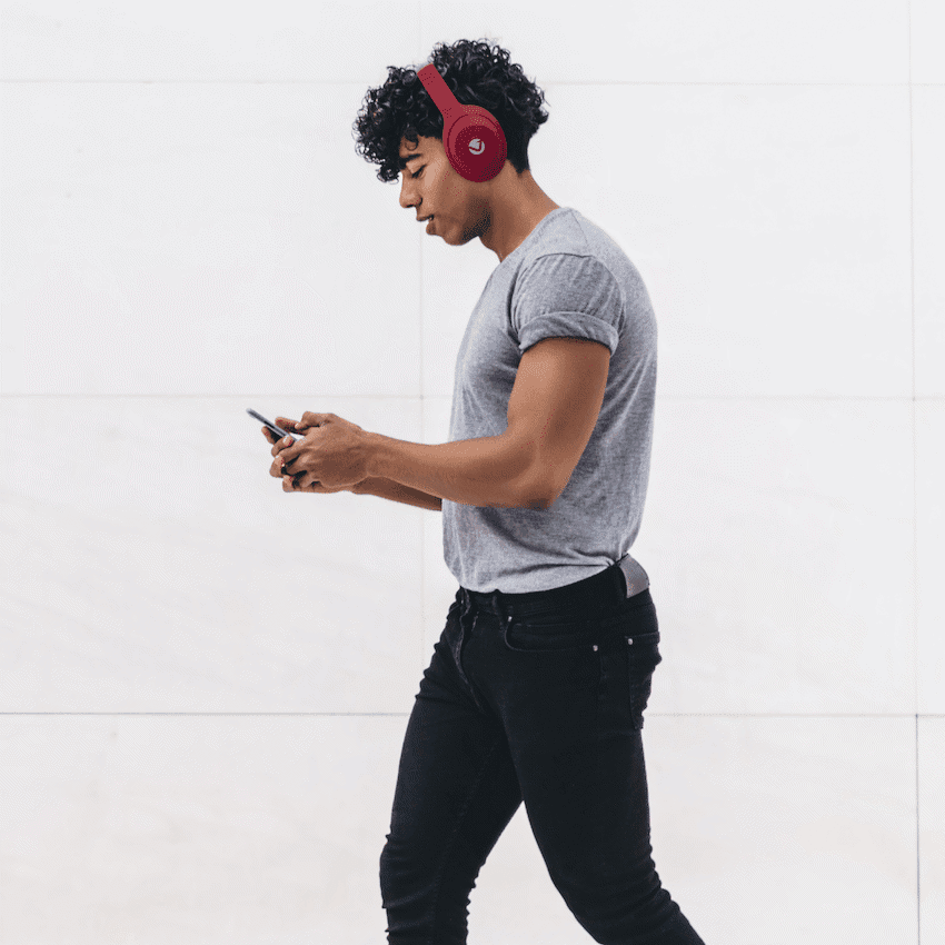 Volkano Cosmic 2 Series Bluetooth Headphones - Red