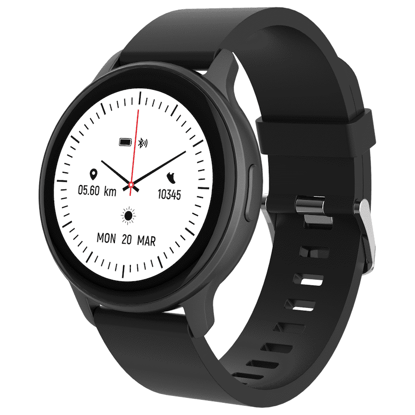 Volkano Active Tech Trend series Watch with heart rate monitor - Black